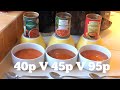 Aldi vs tesco vs heinz vegetable soup  comparison  food review