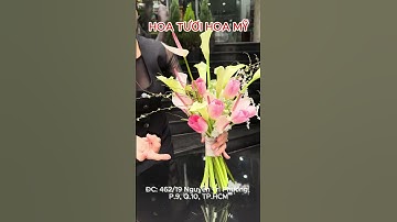 Bó Hoa Cưới Từ Tulip Hồng Calalyly Và Môn Hồng