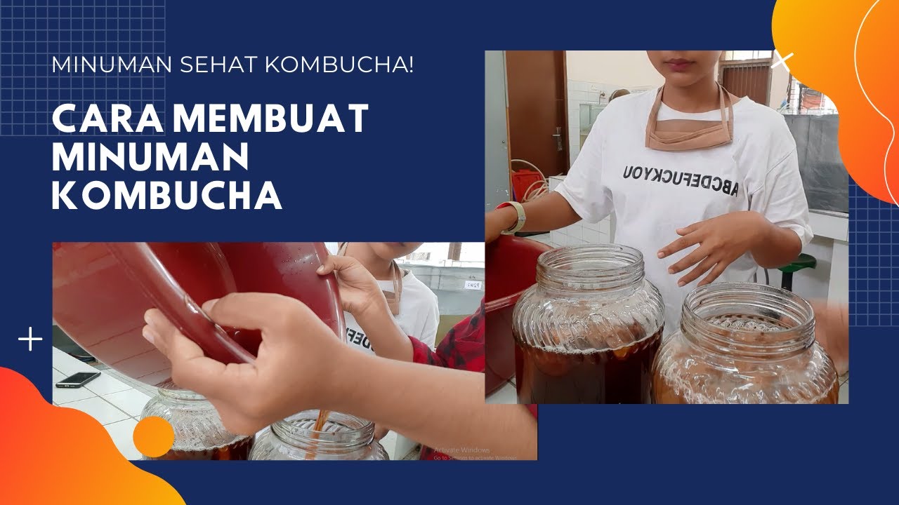 CARA MEMBUAT MINUMAN KOMBUCHA | MINUMAN SEHAT KOMBUCHA | NYOBAIN