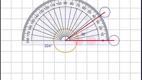 Measuring Reflex Angles with an 180 degree Protractor