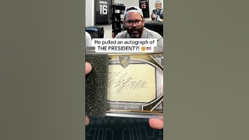 An autograph card of THE PRESIDENT?!? 🇺🇸🤯 He pulled a 1/1 cut signature of Thomas Jefferson! 😅