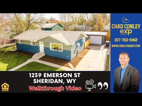 1239 Emerson St, Sheridan, WY home video tour