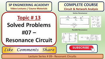 13 Solved Problems #07   Resonance Circuit