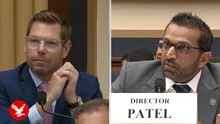 FBI Director Kash Patel hurls insults at Rep. Eric Swalwell during heated exchange