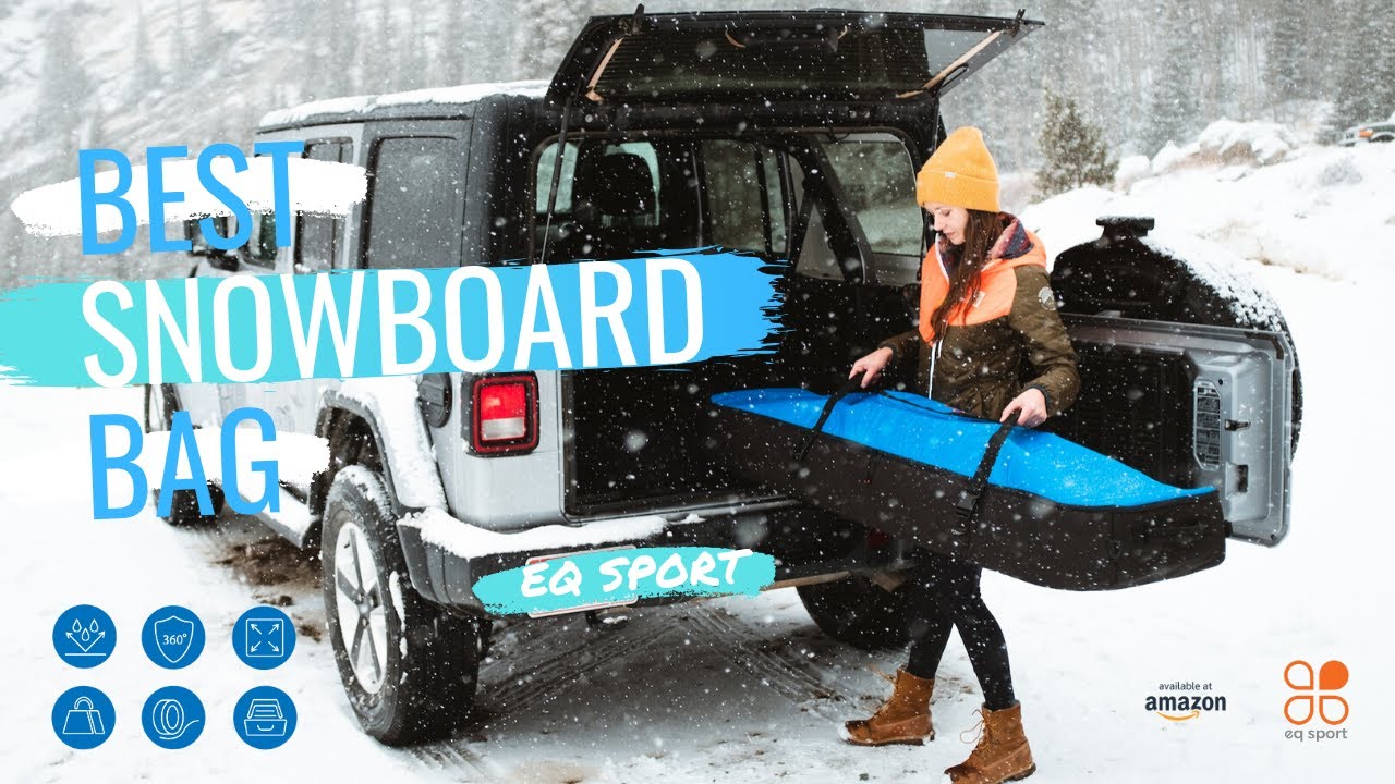 EQ SPORT Fully Padded Snowboard Bag with Wheels. It’s time to hit the
