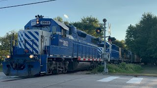 WAMX 3862, 3863, and 4048 going southbound through Ithaca, Michigan 8/17/2026