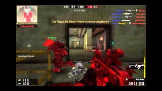 Blackshot Hacker Flag teleport Hack, go by the Walls, Weapon Hack and he's flying