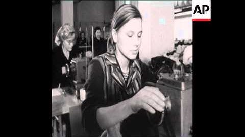 SYND 14/12/70 INSIDE ROSTKINO FACTORY