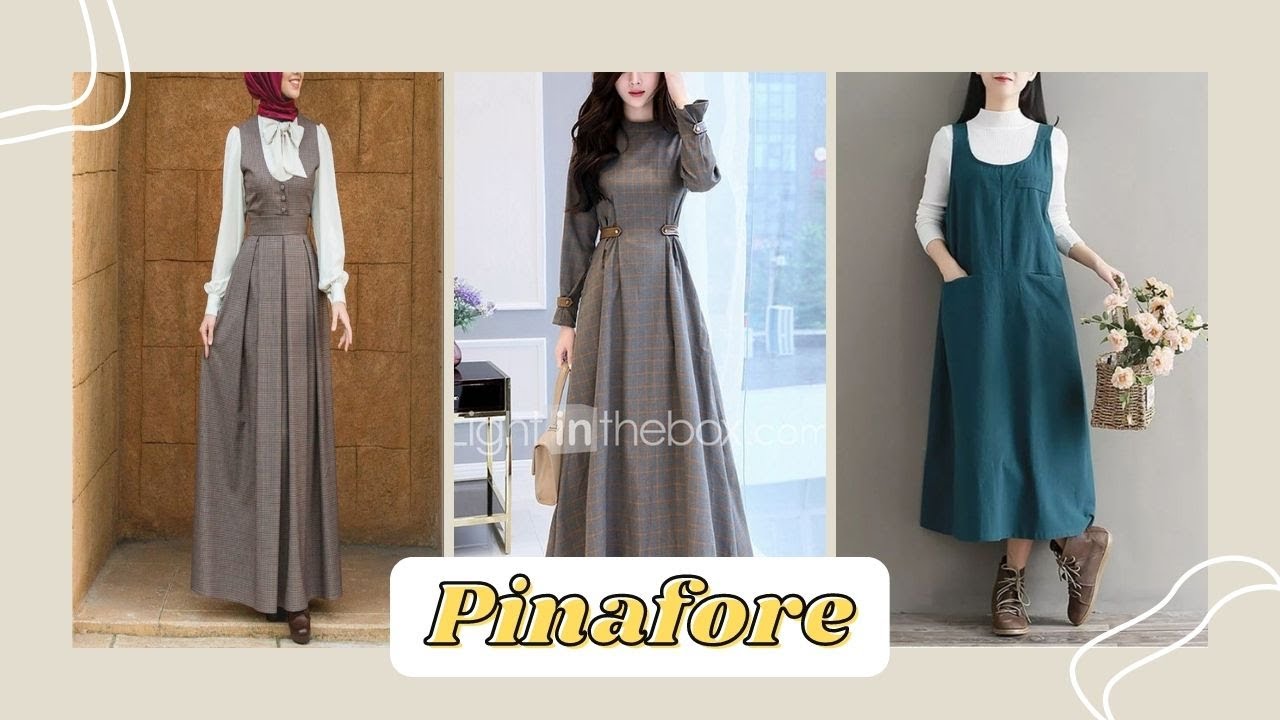 new design pinafore dress long
