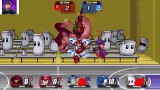 Smash bros Super Smash Flash 2 Basketball Samus Mega Man Vs Donkey Kong Yoshi