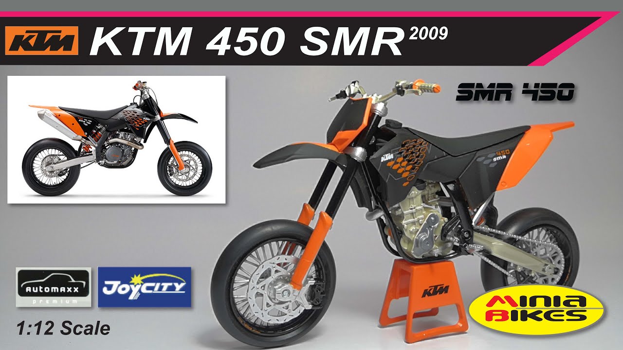 EP137. KTM 450 SM-R 2009 AUTOMAXX JOYCITY 1:12 SCALE MINIATURE