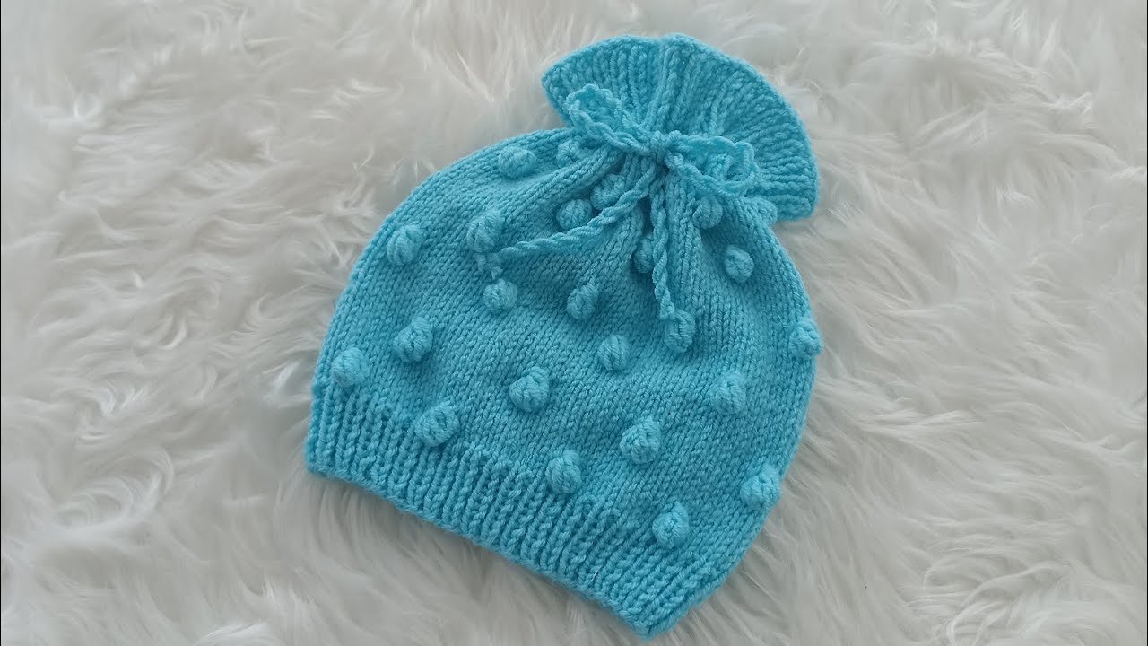 fıstıklı bebek beresi yapımı/popcorn bebek beresi yapımı/ 1GÜNDE BİTEN KOLAY POPCORN BERE #örgü