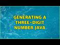 Generating a three-digit number Java