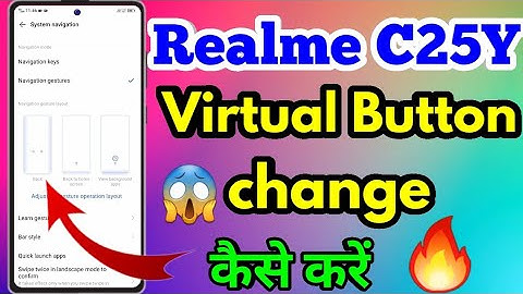 Realme c25y Swipe Gesture | Realme c25y Back Button Both Side | Realme C25y Navigation Button