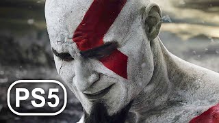 How Kratos Turned White &amp; Got Red Tattoo Scene 4K ULTRA HD - GOD OF WAR PS5 PS NOW