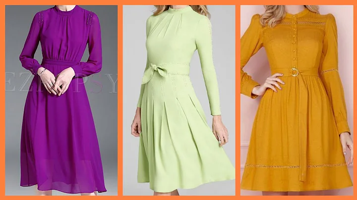 41 sophisticated & Classy Plain skater dress designs ideas//Stunning skater outfits solid colors