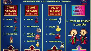 Calendário Setembro E Outubro 2019