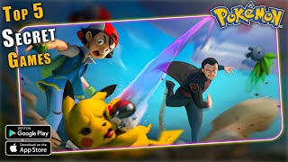 Top 5 Hidden POKEMON GAMES in play store for ANDROID/IOS Low end device