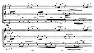 Bohuslav Martinů - Quatre Madrigaux for Oboe, Clarinet and Bassoon, H. 266 (1937) [Score-Video)