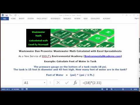 Calculate Feet Of Water In Tank Calculate Feet Of Water In Tank