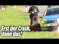 Audi-Fahrer flüchtet vor Polizisten, die gar nichts von ihm wollen