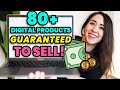 80 BEST DIGITAL DOWNLOADS ON ETSY | Digital Products to Sell Online | Digital Product Ideas