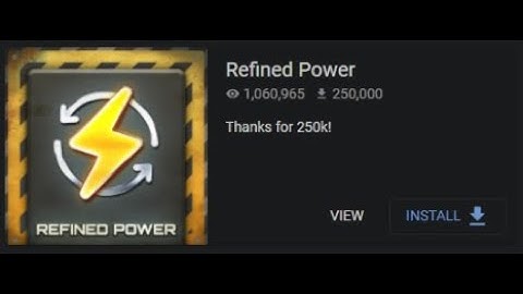 Refined Power 250,000 Downloads! (Satisfactory mods)