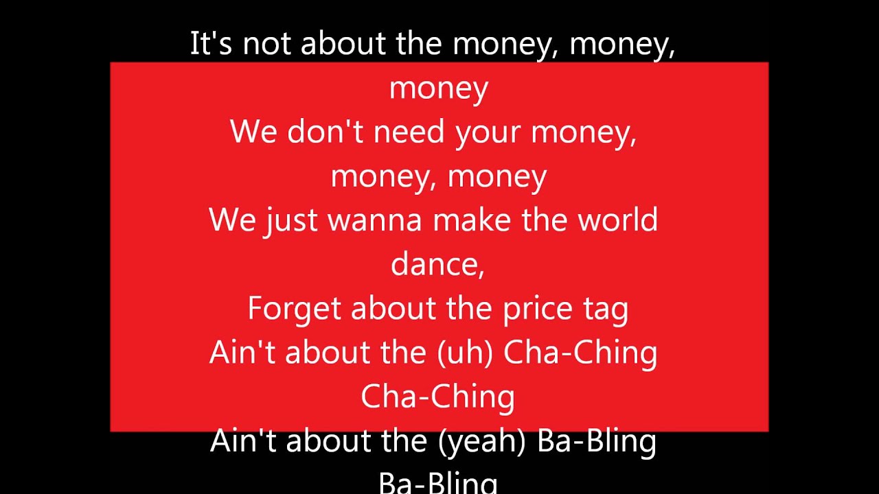 jessie j price tag lyrics YouTube