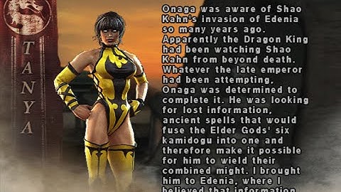 Mortal Kombat Deception Tanya playthrough (PlayStation 2)