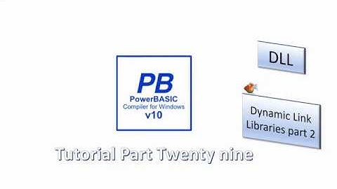 PowerBasic Windows Compiler tutorial Part 29 - Creating DLLs
