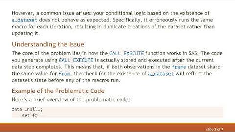 How to Use CALL EXECUTE with Conditions in SAS to Build Datasets