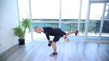 DB Contralateral Single Arm Single Leg Romanian Deadlift