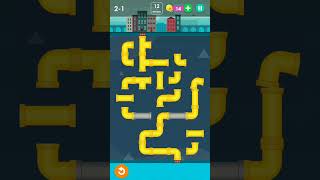 smart puzzles pipes🤓 normal level 1#pipes #pipesgameplay#howtosolvepuzzles🤔 #howtosolvepipeslevel2-1
