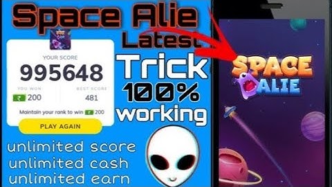 mx player space alie game unlimited score best trick