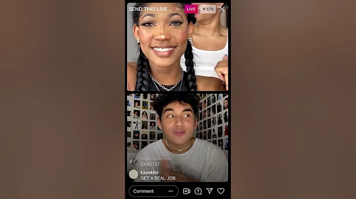 TikTokers Samuel Adrian & Bria Lana argue on Insta...