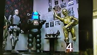 Robothut segment for KXLY 4 evening news 12-13-2002. Machine Man Band holiday music.