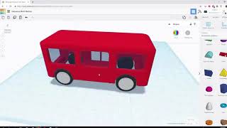Уроки по 3D моделированию  Делаем автобус в TinkerCAD