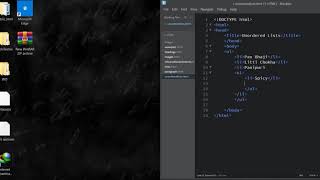 Unordered Lists in HTML  | HTML Tutorials for Beginners | LECTURE 8