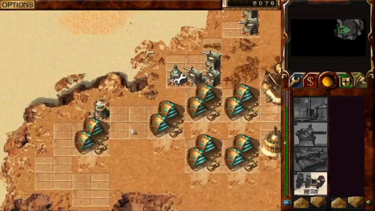 Dune 2000 | skirmish gameplay on Arakeen with 5 AI - Ordos