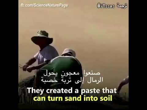 تحويل الصحراء الى ارض زراعيه عن طريق العلم