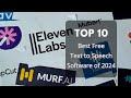Top 10 Free Text-to-Speech Software 2024 π§