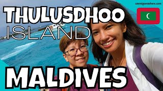 2 Days on THULUSDHOO Island, MALDIVES - How to Travel in the Maldives on a Budget