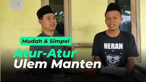 Tata cara atur-atur ulem ijoan mantenan simpel dan mudah | boso jowo