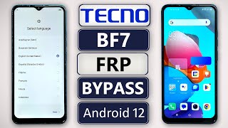 Tecno BF7 Frp Bypass Android 12 | Tecno Spark Go 2023 (BF7) Gmail/Google Account Bypass Without Pc |