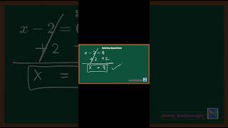 Solving basic equations #math #education #easy