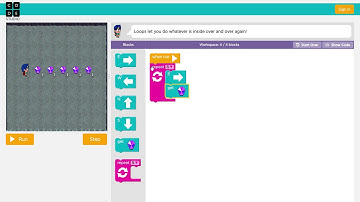 Course B - Lesson 8: Loops with Laurel - Using the Repeat block