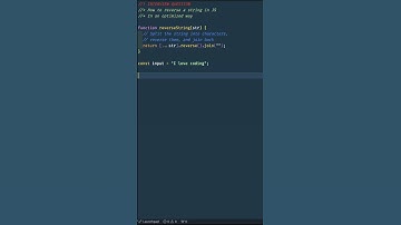 JavaScript Mastery: Reverse a String in JavaScript the Optimized Way in 60 Seconds! #shorts #viral
