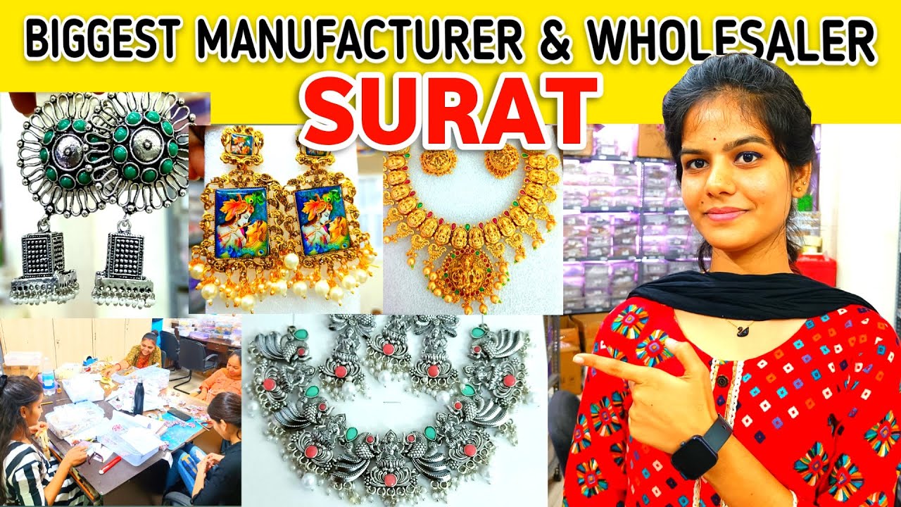 Latest Surat Premium Jewellery Wholesaler and Manufacturer Oxidised