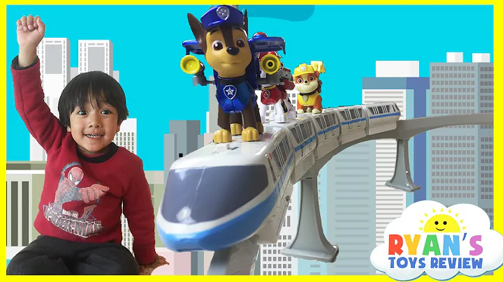 Disney Toys Monorail Train Playset with Paw Patrol and Mickey Mouse