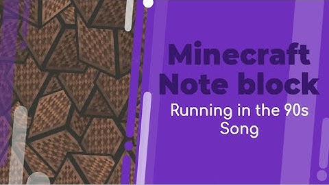 Note Block Song - Initial D "running in the 90s" - Minecraft!